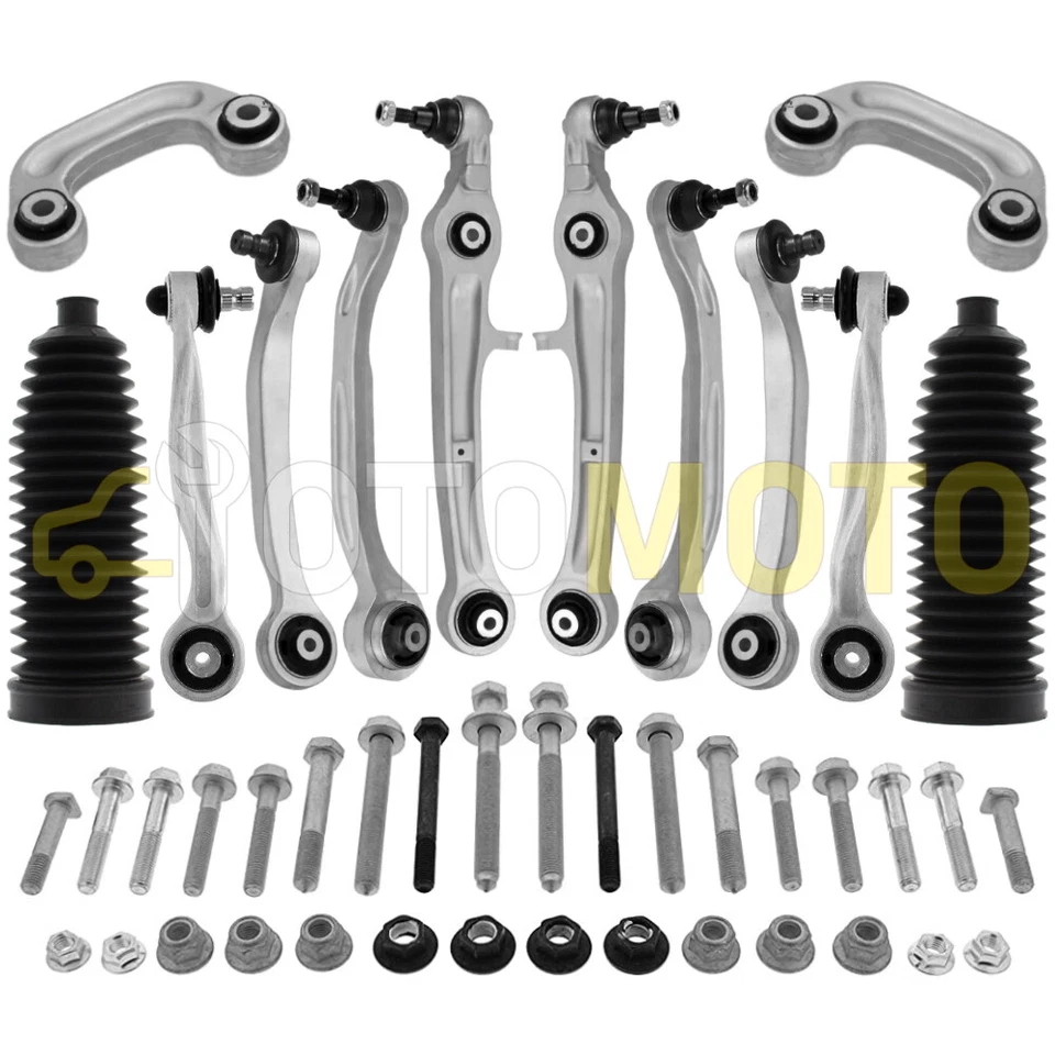 AUDI A6 BERLINE BREAK 4F C6 KIT TRIANGLE BRAS DE SUSPENSION VIS SOUFFLET AVANT - Photo 1/1