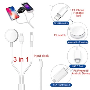 For Apple Magnetic iPhone 15 14 13 12 11 XR XS Pro Max 15W Fast Wireless Charger - Picture 1 of 8