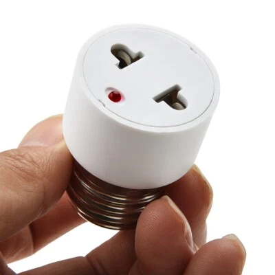 Plug Bulb Holder Light Fixture Bulb Base Adapter Lamp Socket EU/US E27 - Image 1 of 4