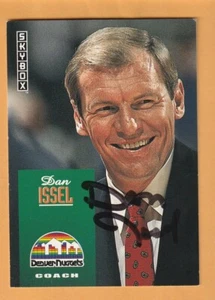 Dan Issel Denver Nuggets AUTO Firmado 1992-93 SkyBox Salón de la fama Kentucky Wildcats 14A - Imagen 1 de 2
