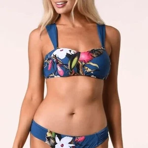 Nuevo con etiquetas Top de bikini Jantzen Rockin’ marroquí Adley bandeau para mujer talla 12 - Imagen 1 de 6