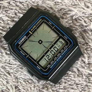 Vintage 1985 Casio Herren AE-11W Multifunktion Quarz Analog Digital 32mm Uhr - Bild 1 von 7