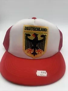 Cappello patch vintage Germania laminato poli schiuma snapback Germany - Foto 1 di 5