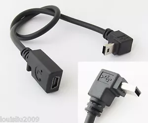 Adattatore USB Mini 5pin USB Maschio a Femmina Direzione Giù Angolo 90 Gradi 2pz - Foto 1 di 4