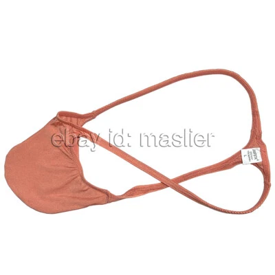 Para Hombres Seda Hielo Tanga Tanga Contorno T-back Brillante Mini Bikini Bolsa Ropa Interior Foto 1 de 4