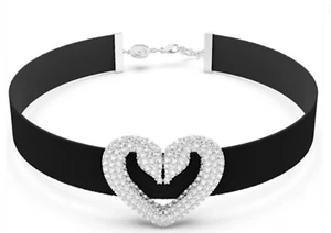 BNIB Swarovski Una Sublima Crystal Heart Choker & Gift Bag £195.00💕❤️ - Picture 1 of 9