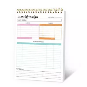 Simplified Monthly Budget Planner Notepad Undated Financial Planner Organizer... - Picture 1 of 7