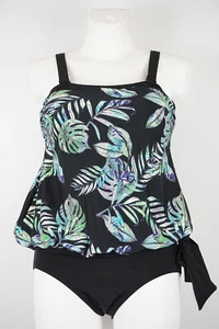 Maritim Tankini Größe 38 C Cup Bademode Schwarz Grün Blau Weiß Badeanzug Bikini - Bild 1 von 5