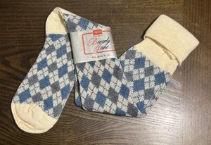 Vintage Hanes NOS Red Label Beverly Jane 9-11 Blue Socks - Picture 1 of 4