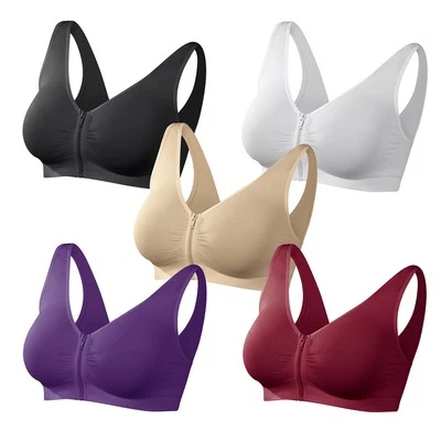 SLIMmaxx Traum BH 5er Set Komfort Büstenhalter nahtlos Mikrofaser Reißverschluß