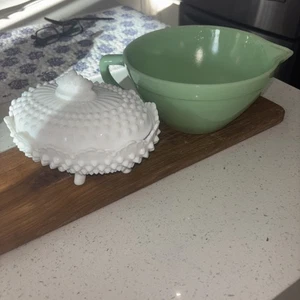 FIRE KING JADEITE Green BATTER BOWL 4 Cups Oven Ware, Mixing Bowl - Picture 1 of 4