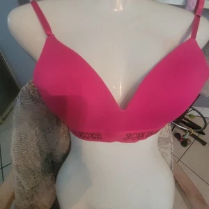 Joe Boxer 34C Pink NWOT Wireless Molded Hot Pink Bra - Picture 1 of 7