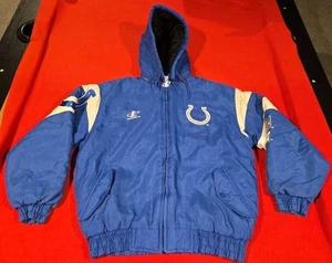 Vintage ProLine Indianapolis Colts Jacket Size Medium EUC Free Shipping - Picture 1 of 23