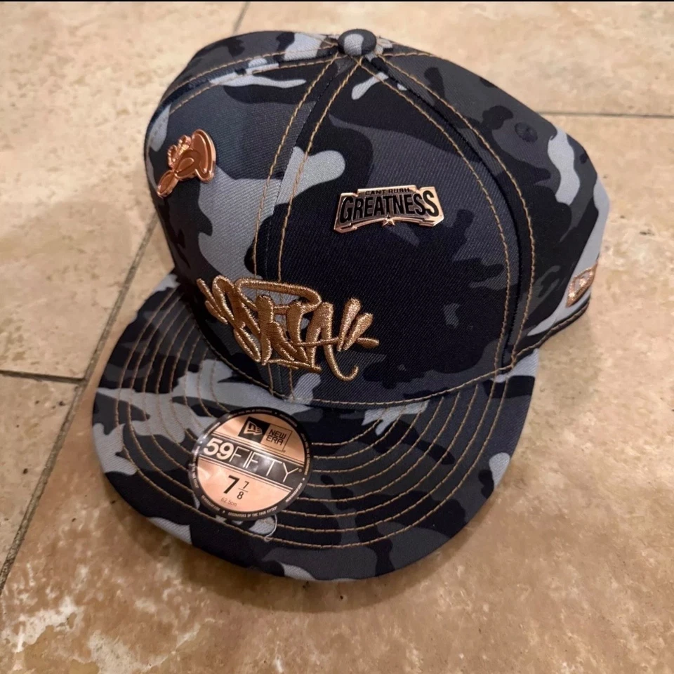 CENTRAL CEE SYNA WORLD X NEW ERA 59FIFTY FITTED CAP CAMO | SIZE 7 1/8 | *RARE* - Image 1 of 4