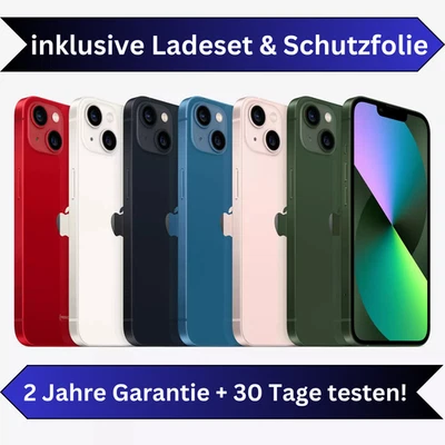 Apple iPhone 13 Mini - 128 256GB - PREMIUM- Weiß Grün Schwarz Rosa Rot WIE NEU⭐ - Bild 1 von 4