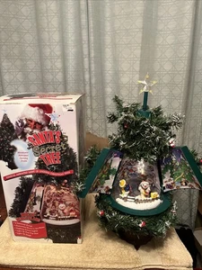 Árbol Secreto de Papá Noel Invierno País de las Maravillas Mágico Animado Iluminado en Caja Probado - Imagen 1 de 4