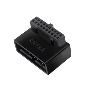 Computer Motherboard Header Adapter USB 3.0 19P 20P 90 Degree Converter G - Photo 1/12