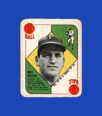 1951 Topps Red Backs Set-Break # 27 Wally Westlake baja calidad (arruga) *GMCARDS* Foto 1 de 2