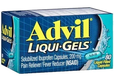 ADVIL Liqui Geles Analgésicos 80 Cápsulas Llenas de Líquido 200mg EXP:9/2027 SELLADO Foto 1 de 4