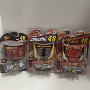 Set Of 3 NASCAR 06,07&08 #48 Jimmie Johnson Hood 1:64 Nextel Cup Schedule - Picture 1 of 5