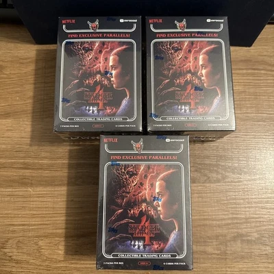 STRANGER THINGS 2023 TOPPS ZEROCOOL TEMPORADA 4 3 CAJA BLÁSTER LOTE SELLADO DE FÁBRICA  - Imagen 1 de 4