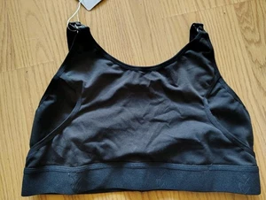 NWT Momcozy Nursing Bralette Black Size Small Bra Unlined No Wire Sports Bra - Picture 1 of 3