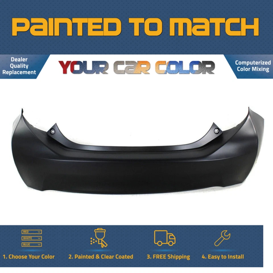 For 2012-2016 TOYOTA PRIUS C; Rear Bumper Cover; Painted to Match Foto 1 de 1