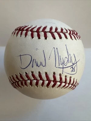 Daniel Murphy Autografiado Firmado Selig ROMLB Béisbol NUEVOS YORK METS Nacionales Foto 1 de 2