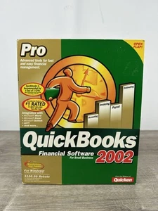2002 QuickBooks Pro for Small Business Intuit Software with Box, Manual & Key - Picture 1 of 4