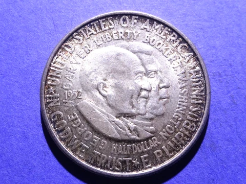 1952 Washington Carver Commemorative Half Dollar  Borderline Uncirculated Cover