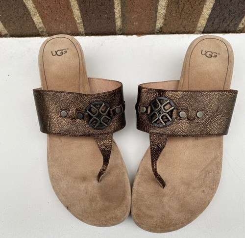 Sandalo Ugg con zeppa in sughero taglia 10