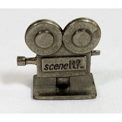 Scene It Movie Edition Film Projector Token Game part Piece Replacement gunmetal - Image 1 of 4