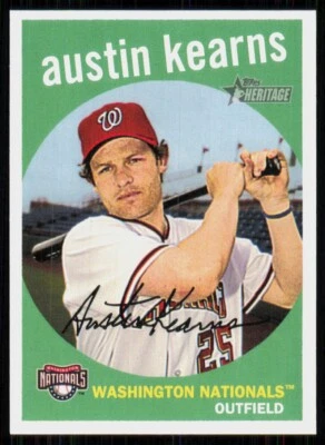 2008 Topps Heritage Austin Kearns Washington Nationals #179 - Image 1 of 2