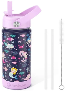 Fimibuke Kids Insulated Water Bottle - 18oz BPA-FREE 18/8 Stainless Steel Kids C - Picture 1 of 7