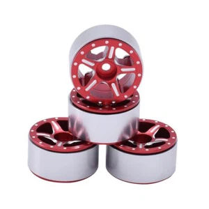Juego de 4 ruedas NZ Axial SCX24 CNC aluminio Starfish-Pro colorido Beadlock ROJO - Imagen 1 de 1