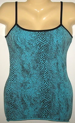 SO SPORTY - ADJ SPAGHETTI STRAPS - SHELF BRA TOP - SMALL - MADE IN USA - Image 1 of 2