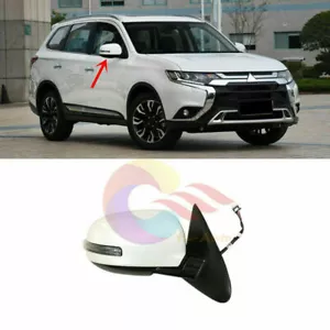 Conjunto de espejo retrovisor blanco de 9 pines lado derecho para Mitsubishi Outlander 13-20s - Imagen 1 de 12