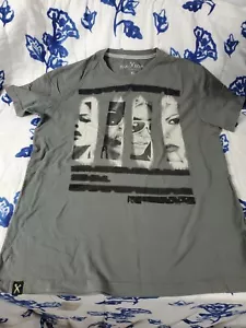 vtg Y2K Mark Ecko Cut And Sew Sunglasses Mall Girl Grey Black XL Logo T SHIRT - Picture 1 of 4