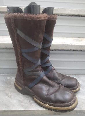 Botas Rieker Mujer Talla 9 1/2 9.5 Cuero Marrón 41 Cómodas Caminar Exterior  Foto 1 de 4