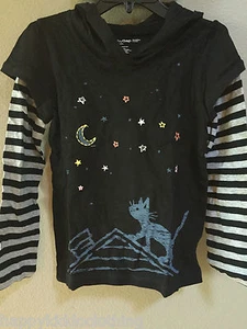 Gap Girls Top Shirt size 5 New Cat Stars 2 in one NWT - Picture 1 of 1