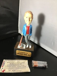 2012 HARRY KALAS TALKING READING PHILLIES BOBBLE HEAD with ticket - Bild 1 von 9