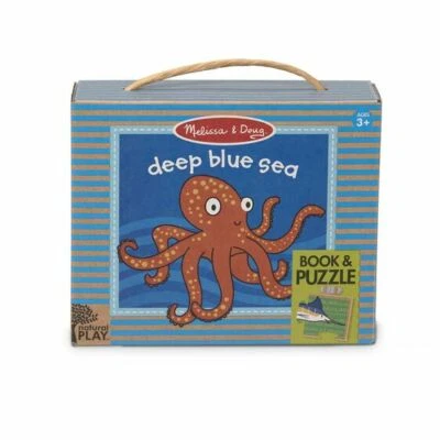 Melissa and Doug Child's - Natural Play Book and Puzzle Deep Blue Sea #31246 B12 - Image 1 of 3