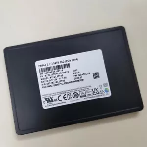 3,84 TB SSD Samsung PM9A3 U2 NVME MZ-QL33T80 PCIE MZQL23T8HCLS-00B7C GDA53C2Q - Imagen 1 de 3
