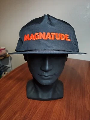 Vtg Magnatude Hat Cigarettes Tobacco Cap Logo Snap Back Baseball Trucker 90's - Image 1 of 4