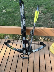 Starfite 2 Crossbow - Great Shape 150lb Draw 6 Arrows scope And Rail Adaptor - Picture 1 of 10