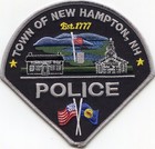 NEW HAMPTON NEW HAMPSHIRE POLICE PATCH