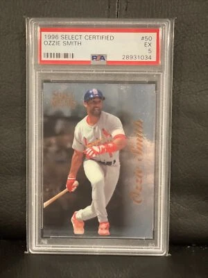Ozzie Smith 1996 Pinnacle Select Certified #50 Cardinals PSA 5 - Image 1 of 3