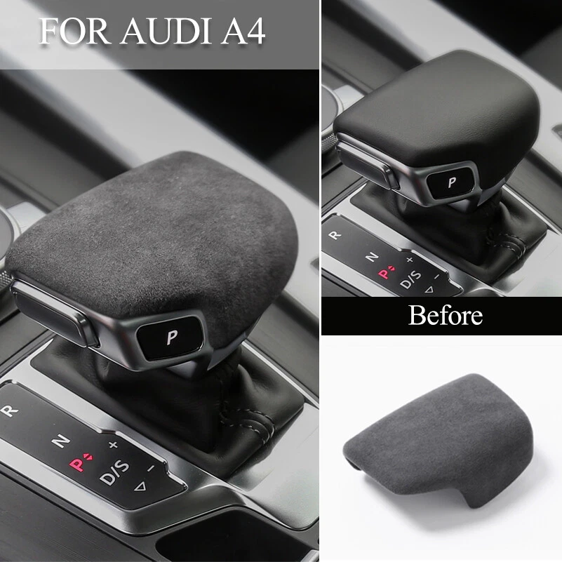 Для Audi A4 S4 S5 RS5 B9 A5 Q5 Q7 темно-серый автомобильный переключатель передач алькантара крышка отделка - Изображение 1 из 4