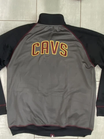 Cleveland Cavaliers NBA Majestic Men's Track Jacket Size XLT Tall Cavs CLEAN Cover