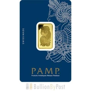 PAMP 10 Gram Gold Bar Minted - Picture 1 of 2